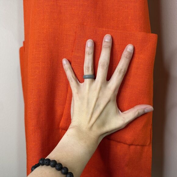 60s Vtg Mr Mort by Stan Herman Mod Shift Dress Sz 9 Tomato Red Orange Deadstock - Picture 11 of 16